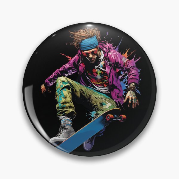 Item preview, Skateboarder in flight designed and sold by NickChe.