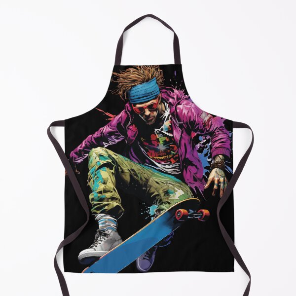 Item preview, Skateboarder in flight designed and sold by NickChe.