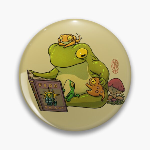 Item preview, frog telling fairy tales to froglets cute asian art designed and sold by DingHuArt.
