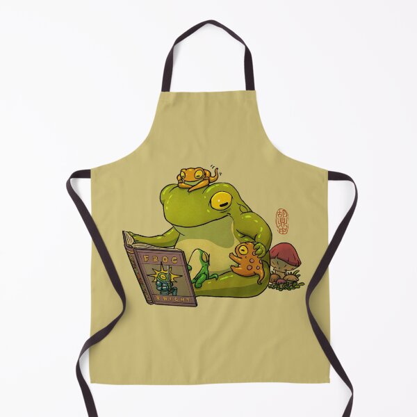 Item preview, frog telling fairy tales to froglets cute asian art designed and sold by DingHuArt.
