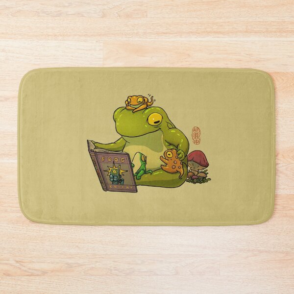Item preview, frog telling fairy tales to froglets cute asian art designed and sold by DingHuArt.