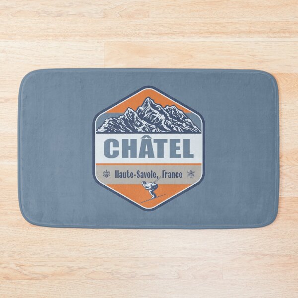 Item preview, Chatel France Vintage Winter Skiing Design designed and sold by CynthiaGraphics.