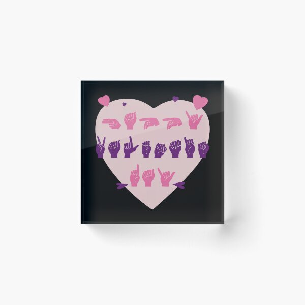 Item preview, ASL Happy Valentine's Day II designed and sold by Lemon Pepper.