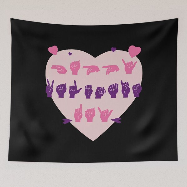 Item preview, ASL Happy Valentine's Day II designed and sold by Lemon Pepper.