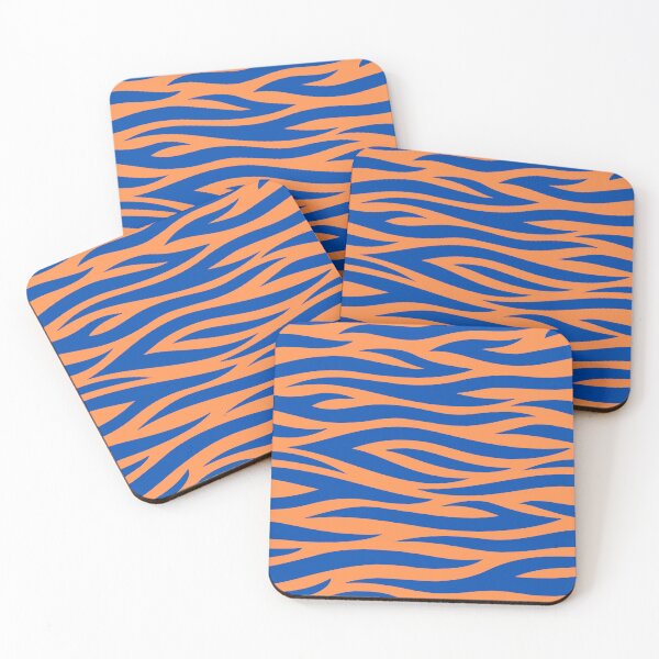 Item preview, Blue and orange striped tiger  designed and sold by CandyVenom.