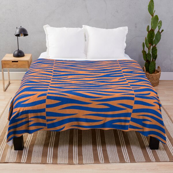 Item preview, Blue and orange striped tiger designed and sold by CandyVenom.
