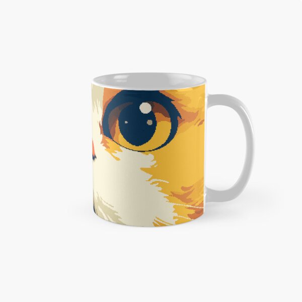 Item preview, Cute Kawaii Orange Cat Face Pixel Art designed and sold by LVTFCOarts.