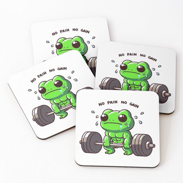 Item preview, No Pain No Gain: Muscle Frog designed and sold by LemuellTrends.