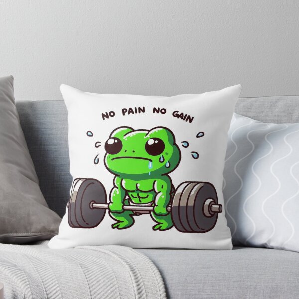 Item preview, No Pain No Gain: Muscle Frog designed and sold by LemuellTrends.