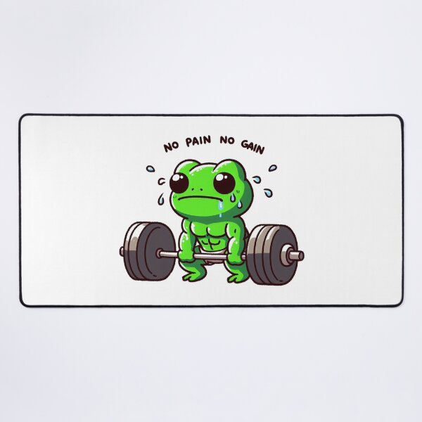 Item preview, No Pain No Gain: Muscle Frog designed and sold by LemuellTrends.