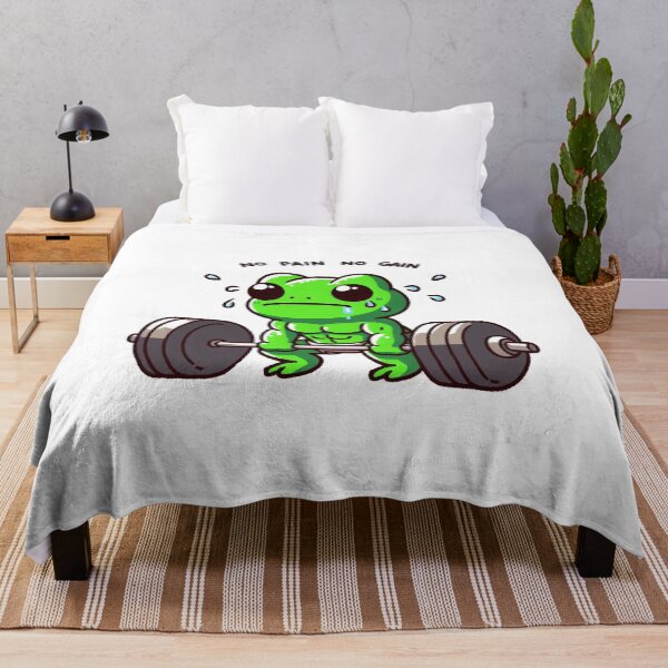 Item preview, No Pain No Gain: Muscle Frog designed and sold by LemuellTrends.