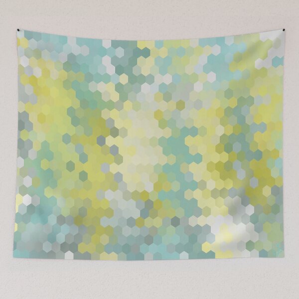 Item preview, Sunny Grove -Honeycomb, abstract geometric pattern designed and sold by MayGreenAbgrall.
