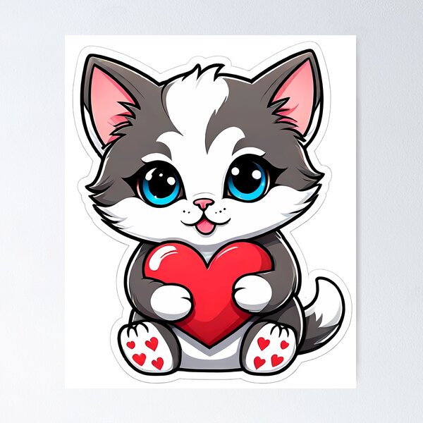 Item preview, Valentine kitty III designed and sold by BelowHorizon.