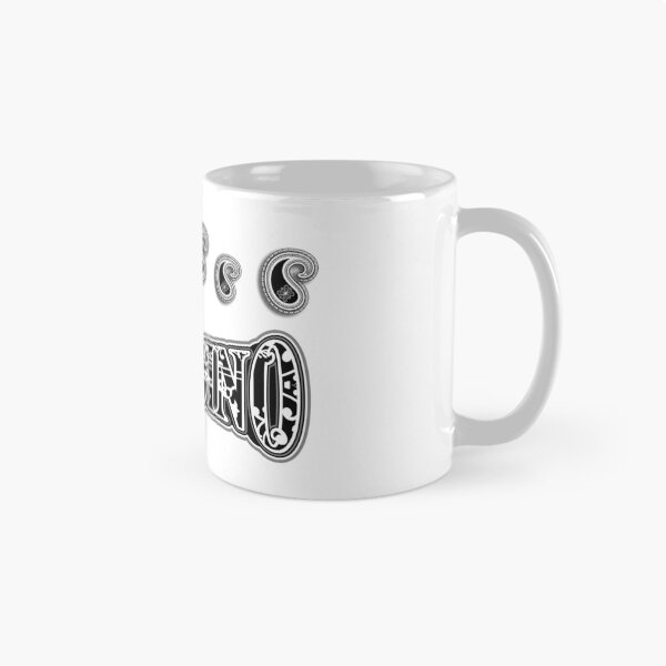 Aperçu de l'œuvre Tasse à café Chicano Black Bandana Print créée et vendue par EastLosStilo.
