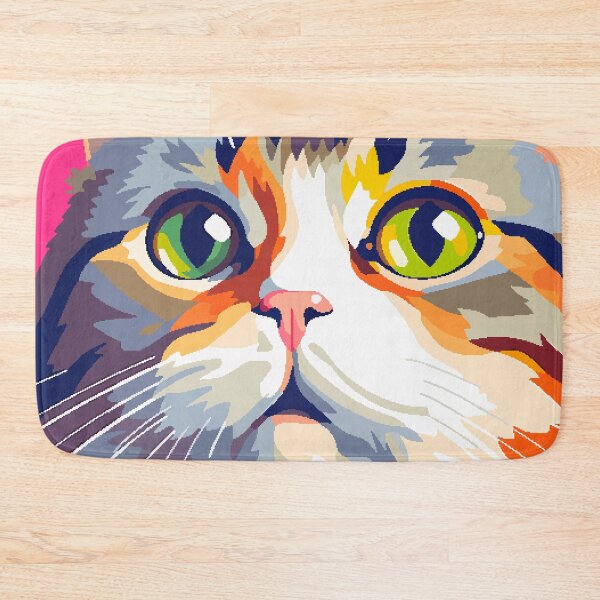 Item preview, Awkward Funny Cat Face Cute Pixel Art designed and sold by LVTFCOarts.