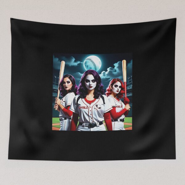 Artikelvorschau, Ghouls – Weibliches Baseballteam entworfen und verkauft von FatCatStudios.
