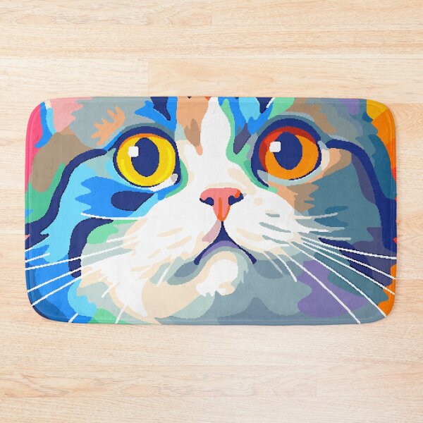 Item preview, Funny Cute Shocked Awkward Cat Face Pixel Art designed and sold by LVTFCOarts.