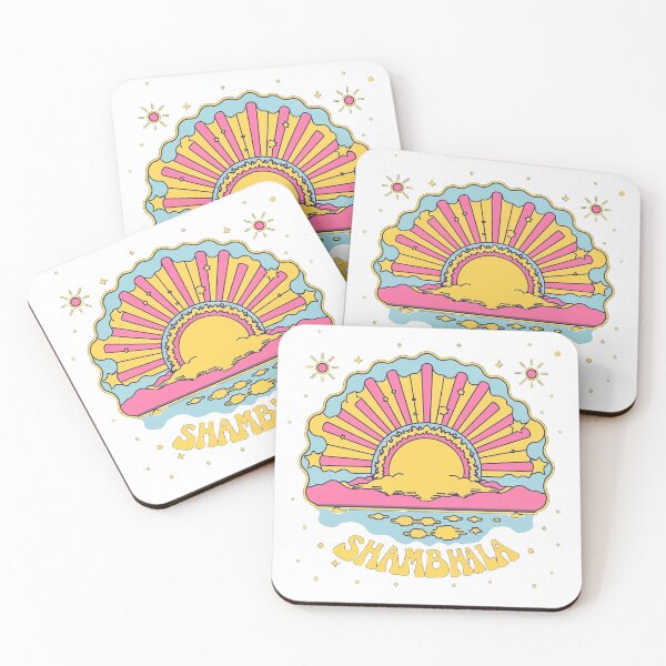 Item preview, Sun Over the Water - Shambhala - Bright Colors, Clean Lines - 60's Mod Style designed and sold by Loving Nature Gifts.