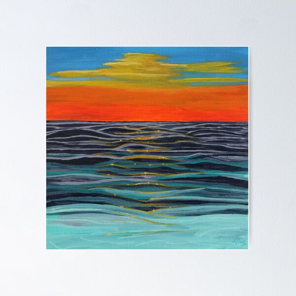 Item preview, Aglow - Beach Sunset designed and sold by IslandTimeOasis.