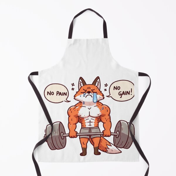 Item preview, No Pain No Gain: Muscle Fox designed and sold by LemuellTrends.