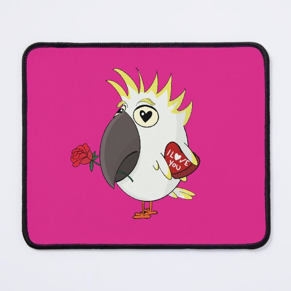 Item preview, Cockatoo Parrot Valentines day  designed and sold by YoshiArtDesign.