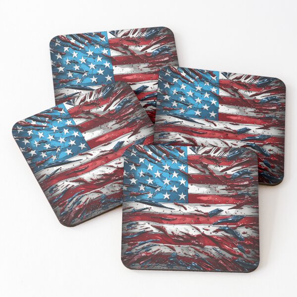 Item preview, Pop Art Patriotic American flag digital print  designed and sold by dcrc.