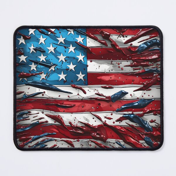 Item preview, Pop Art Patriotic American flag digital print  designed and sold by dcrc.