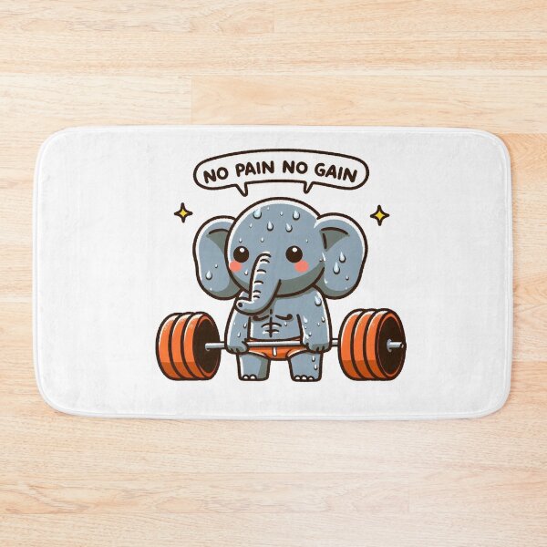 Item preview, No Pain No Gain: Muscle Elephant designed and sold by LemuellTrends.