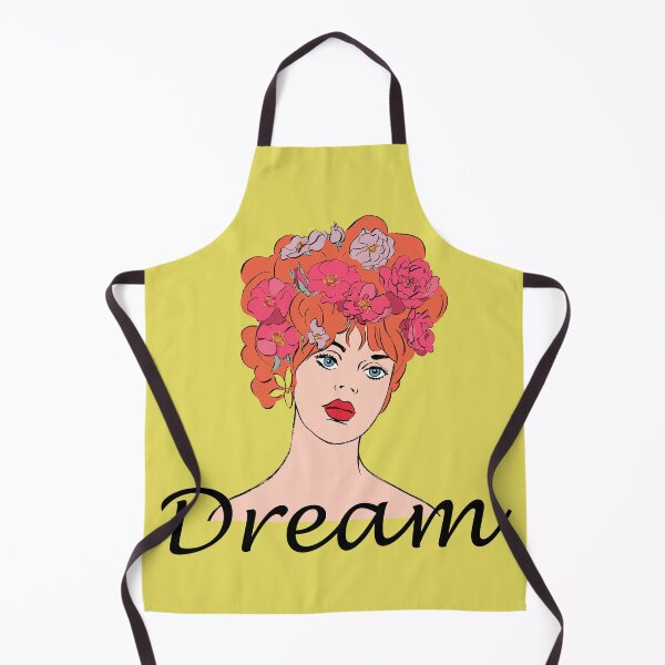 Item preview, Pop Art Slogan - Dream - Pop Art Girl - Flower Head - Cutlooseart Illustration By Peter Taylor Ward designed and sold by cutlooseart.