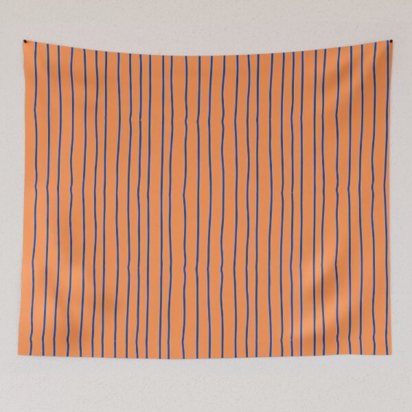Item preview, Blue and orange striped pinstripe  designed and sold by CandyVenom.