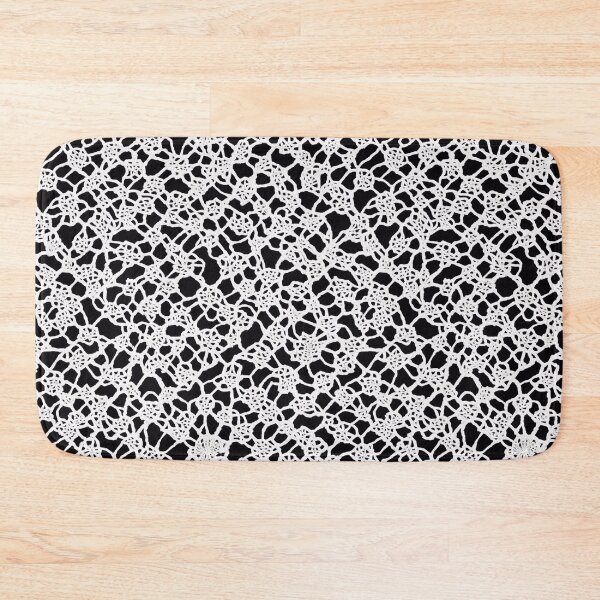Item preview, A pattern of crocheted Lace, black and white designed and sold by MissQuiss.