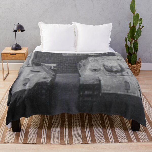 Item preview, WW2 - Germany - Panzerjäger Hetzer and Jagdpanther sit side by side - Black and White - Photographic Print designed and sold by TheHappyK.