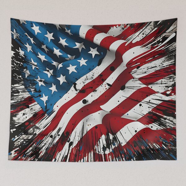 Item preview, pop art patriotic american flag digital print designed and sold by dcrc.