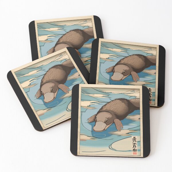 Item preview, platypus in the water designed and sold by EuropeanPrints.