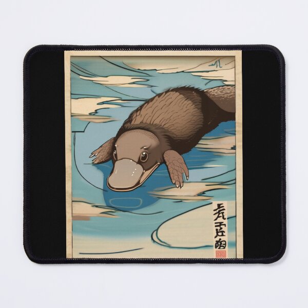 Item preview, platypus in the water designed and sold by EuropeanPrints.