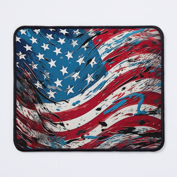 Item preview, pop art patriotic american flag digital print designed and sold by dcrc.