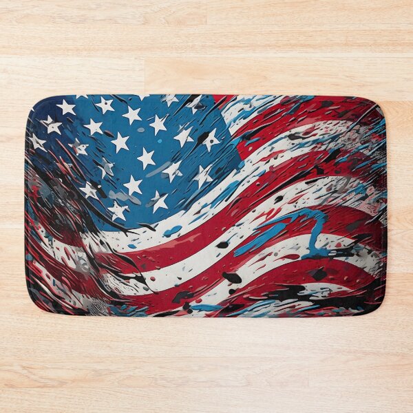 Item preview, pop art patriotic american flag digital print designed and sold by dcrc.