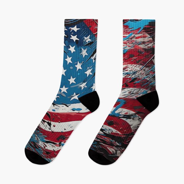Item preview, pop art patriotic american flag digital print designed and sold by dcrc.