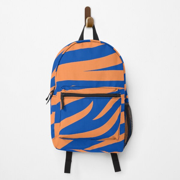 Item preview, Blue and orange striped tiger print designed and sold by CandyVenom.