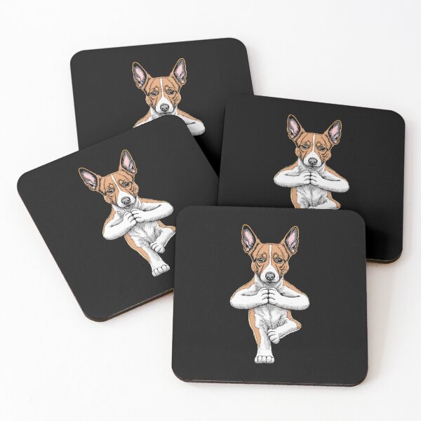 Item preview, Basenji Yoga Dog Puppy Funny Dogs Tree Pose Asana designed and sold by GrandeDuc.