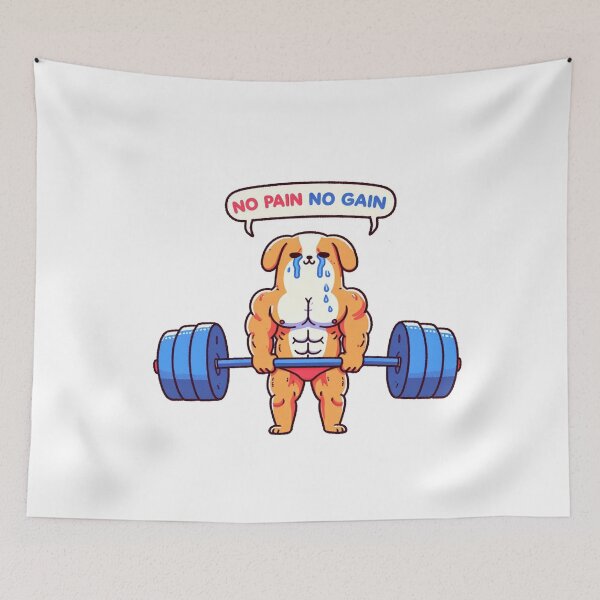 Item preview, No Pain No Gain: Muscle Dog designed and sold by LemuellTrends.