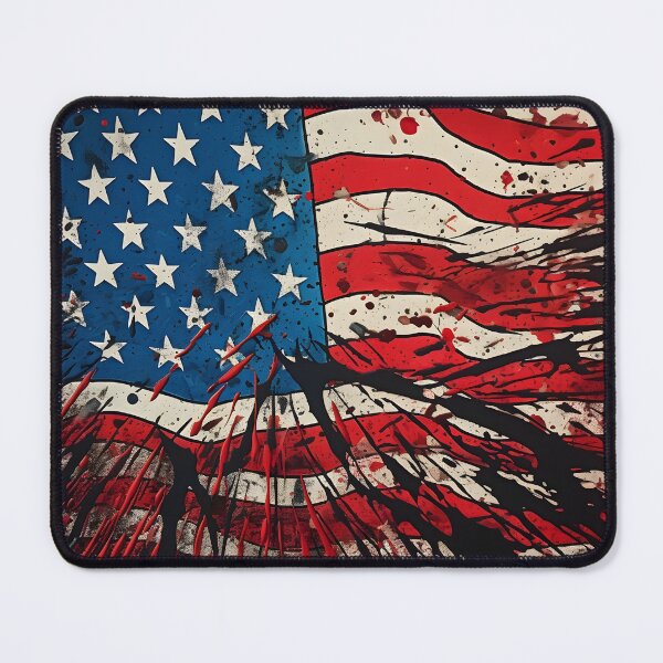 Item preview, pop art patriotic american flag digital print designed and sold by dcrc.