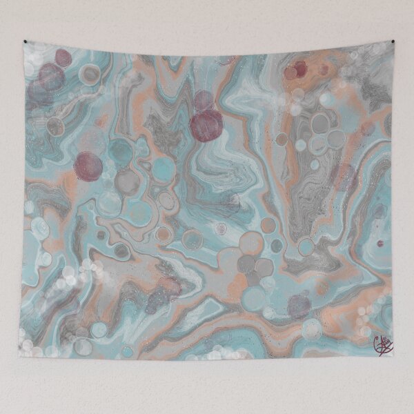 Item preview, Stream, digital fluid pour with cells designed and sold by MayGreenAbgrall.
