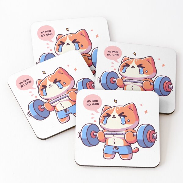 Item preview, No Pain No Gain: Muscle Cat designed and sold by LemuellTrends.