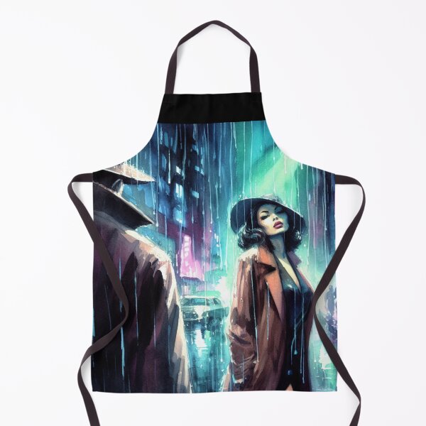 Item preview, Noir Rainy Street Confrontation with Femme Fatale [Vintage, Retro] designed and sold by RESToRAPTOR.