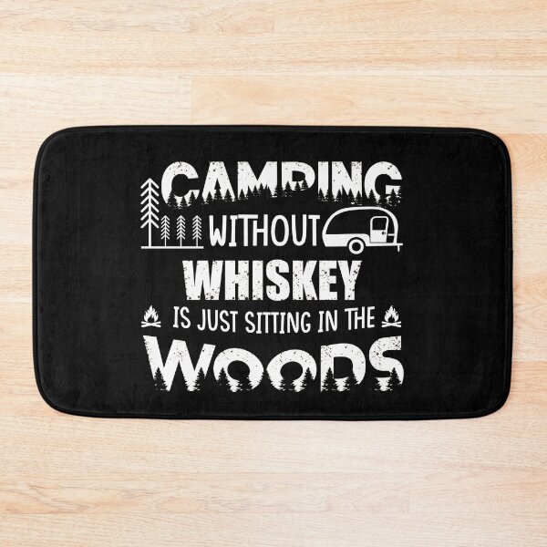 Item preview, Funny camping jokes and whiskey saying camper quotes humor designed and sold by Alexaltay.