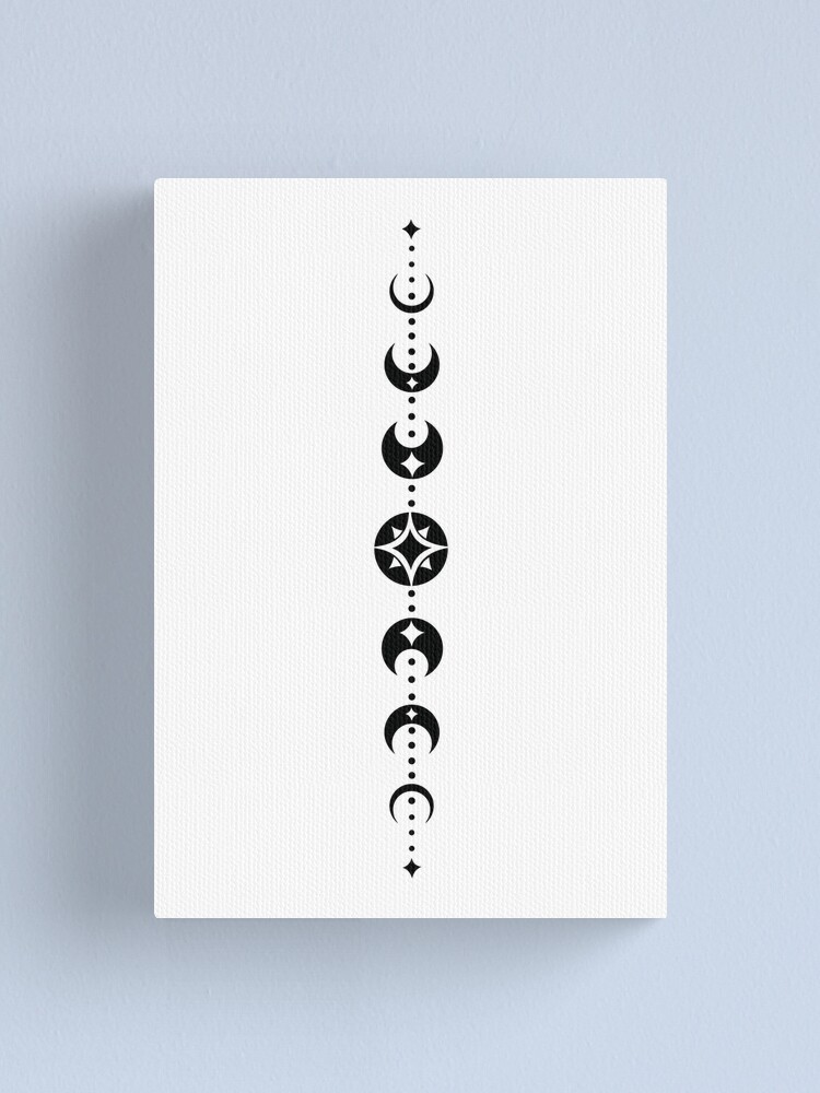 Moon Totem With Moon Phases And Stars. Pagan Wicca Shirt. Moon Totem With Moon Phases And Stars. Pagan Wicca Shirt.