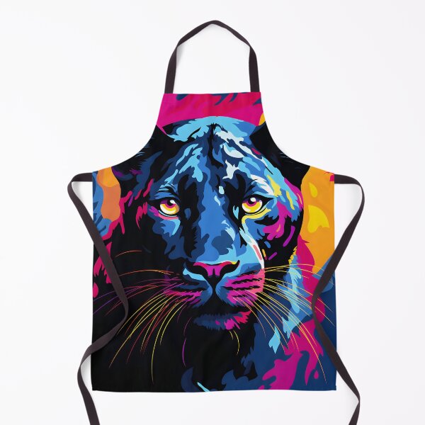 Item preview, black panther portraits art. animal colorful. Animal throw pillow.  designed and sold by formform.