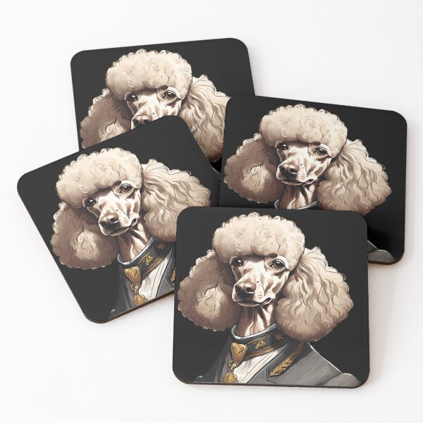 Item preview, Regal Poodle Portrait Elegant Canine Art designed and sold by ChicTrendz.
