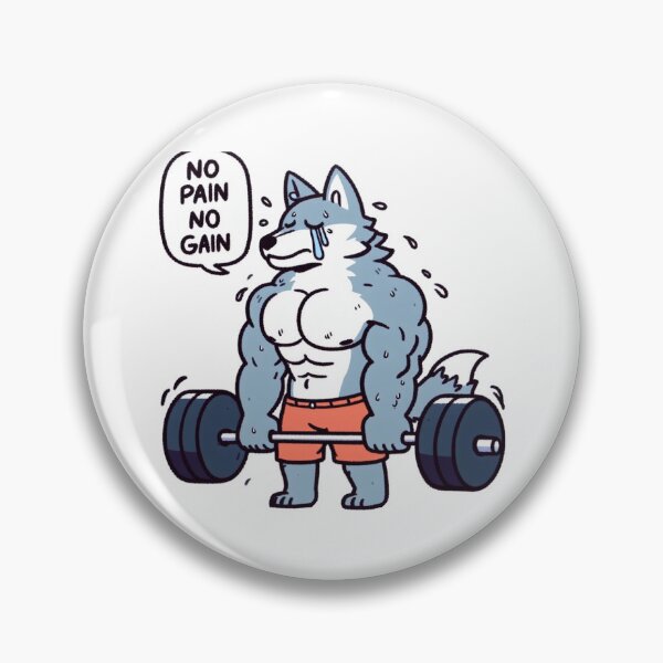 Item preview, No Pain No Gain: Muscle Wolf designed and sold by LemuellTrends.